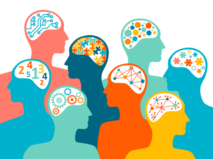 Concept of the diversity of people's talents and skills